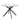 Frances Round Clear Glass Dining Table with Black Criss-Cross Base