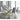 Glass Dining Table Set – Carmilla 5pc Gold & Grey Dining Room Set