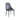 Gray upholstered chair with black legs 
