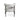 Backrest Of Mallory Grey Linen Accent Chair with Black Metal Frame