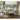 Grey Steel Bunk bed with yellow bedding