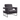 Black accent chair with metal legs 
