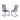 Grey Black  Velvet Dining Chair set
