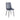 Grey upholstered chair with black legs 