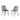 Grey Velvet Dining Chair Set
