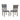 Grey chairs with grey fabric seats 