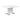 Modern High Glossy White Dining Table, with Chrome-Look Legs