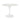 Kyros White Round Marble Dining Table with Sleek Modern Funnel Base