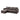 Right-Facing Brown leather sectional sofa Bed