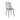 Light Grey upholstered dining chair with black legs 