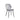 Light Grey velvet chair with black legs 