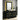 Black dresser and mirror with gold accents 