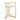 Majestic White Leatherette Counter Stool with Luxe Gold Frame