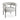 Mallory Grey Linen Accent Chair with Black Metal Frame, For Living Room