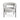 Front View Of Mallory Grey Linen Accent Chair 