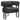 Back Of Modern Accent Chair in Charcoal Boucle
