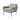Modern Grey Velvet Accent Chair  with Criss-Cross Polished Steel Legs