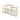 Multi-Level Console Table – Gold Frame with Tempered Glass Top