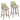 Oakley 26 Swivel Faux Leather Counter Stools - Set of 2