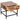 Ojas Mango Wood Side Table in Natural Burnt Finish with Storage Drawer