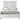 White Velvet Queen Bed 