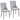 Cora Grey Fabric Dining Chairs Set of 2 – Mid-Century Style