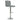 Grey bar stool with a chrome base 