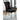Black upholstered chair with silver nailheads for living room