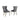 Set Of Two gray upholstered Accent  chairs with button tufting