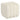Small Bouclé Ottoman with Modern Tufted Design