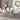 Stark 7pc Glass Dining Room Table Set – Aged Gold with White Chairs