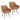 Talon Swivel Faux Leather Dining Chairs Set of 2 With Black Metal Legs