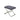 Elegant Velvet Ottoman with Stainless Steel Legs