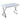 Wendy Modern White Table with Drawer & Steel Frame