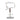 White bar stool with chrome base 