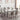 white marble Dining room set with  gray chairs 