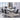 Dining room set with white marble dining table and black chairs