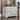 White steel nightstand with two drawers