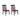 Two wooden  dining chairs with a dark brown finish