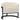 Zhuri Boucle Accent Chair in Ivory with Black Frame – Modern Elegance