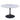 Zilo 48 White Round Dining Table for 6 with Faux Marble Top
