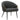 Zita Faux Leather Accent Chair with Aged Gold Arms