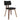 Zuni Side Chair in Black Faux Leather and Walnut | Modern Dining Chair Montréal
