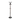 Black coat rack with multiple hooks on a white background