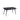 Black extension dining table