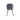 Back of dark grey dining chair