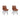 Two brown leather chairs with quilted backrests