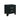 Black two-drawer nightstand 
