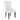 White tufted dining chair with black legs 