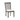 Dining chair with wooden back and white cushion 